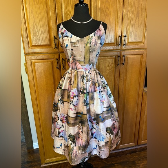 ✨RARE ✨Tatyana “Leading Lady” Swing Pinup Dress - Picture 1 of 14